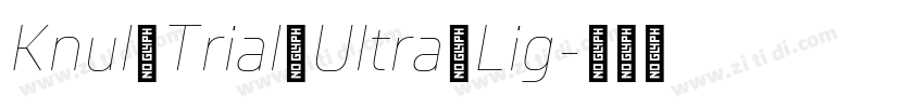 Knul Trial Ultra Lig字体转换